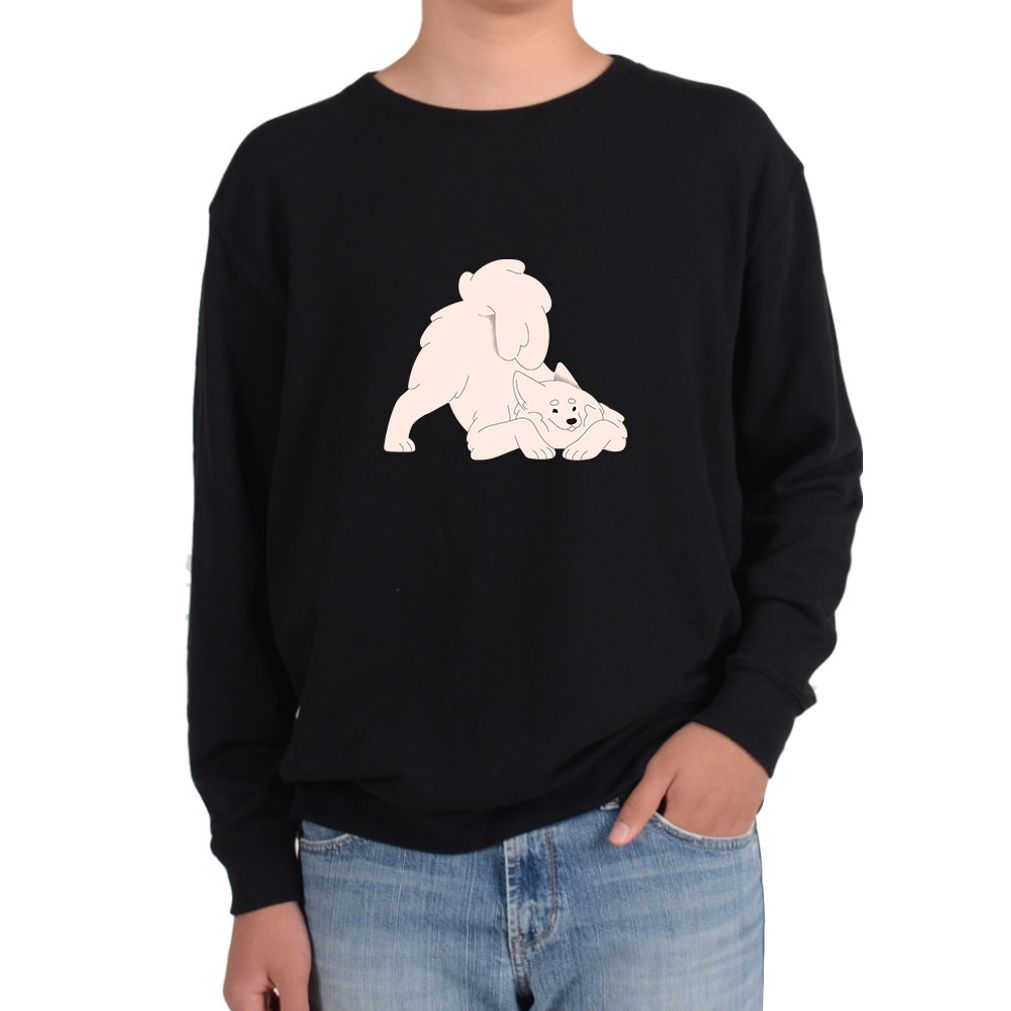 기모맨투맨 강아지 털복숭이 사모예드견 Samoyed 디자인 건조성 보온성