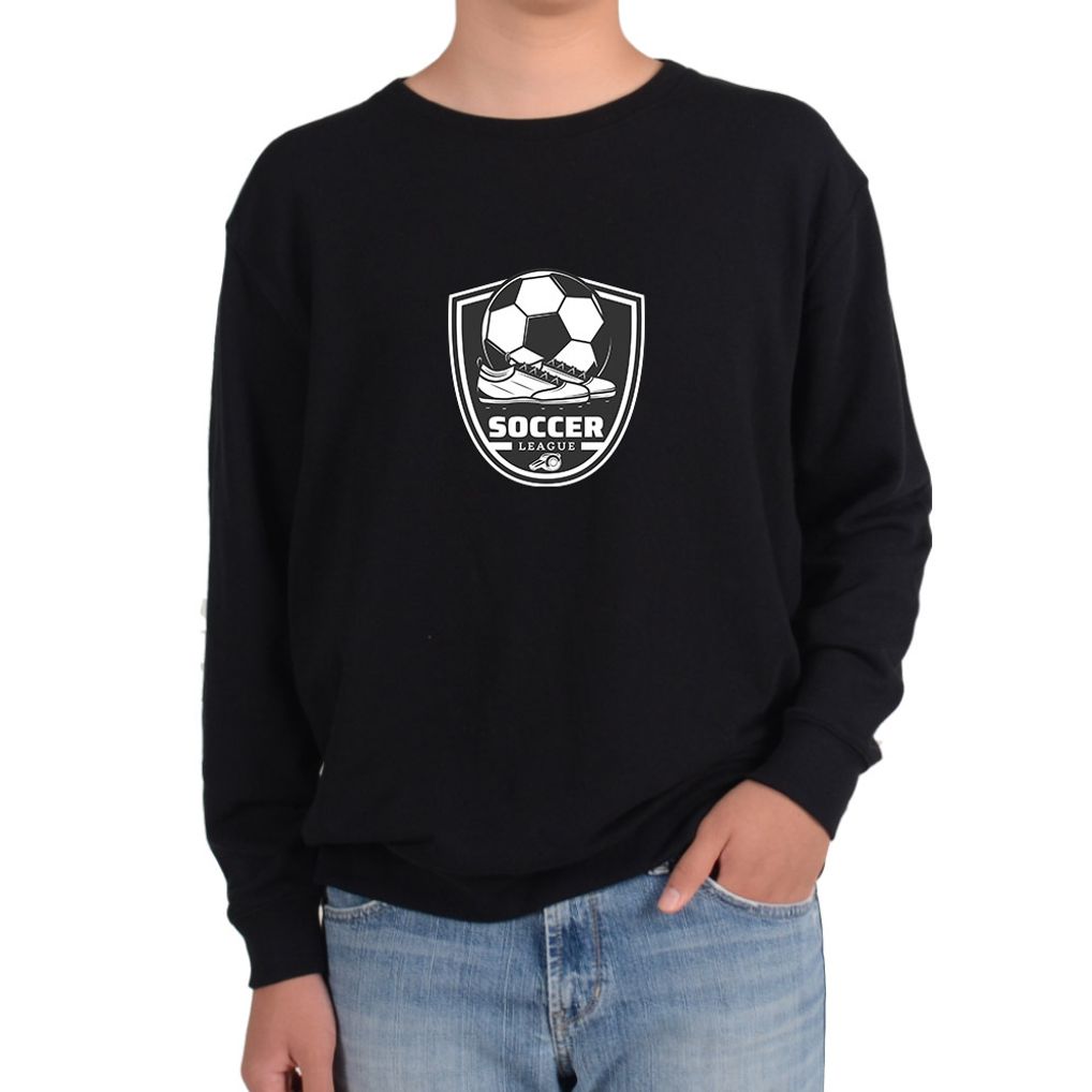 기모맨투맨 SOCCER 축구화 축구공 11명 공은 둥글다 디자인 건조성 보온성