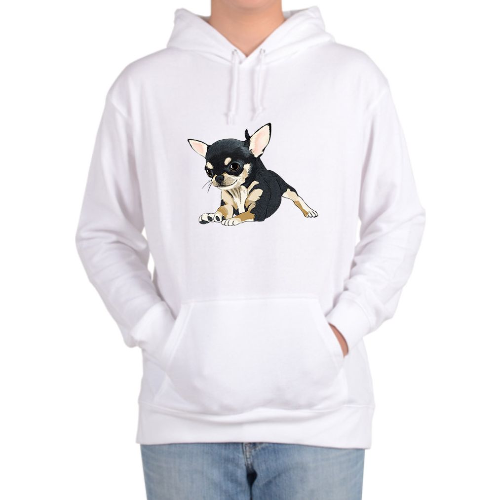 기모후드티 강아지 애완견 치와와 영원한친구 디자인 부드러움 보온성