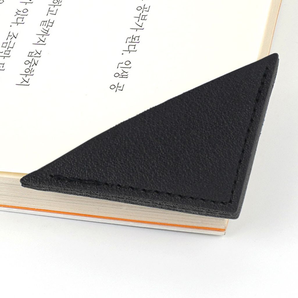 모서리 책갈피 삼각형 블랙 북 마크 클립 홀더 책클립