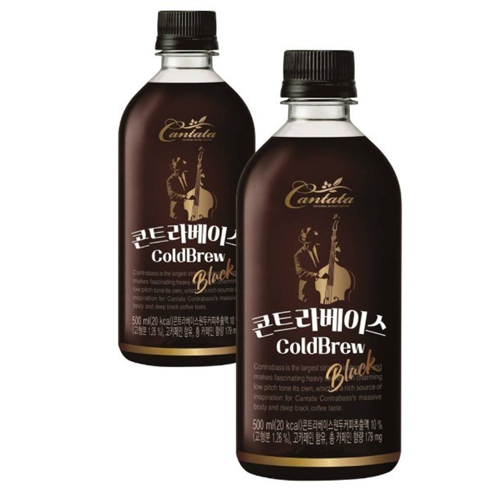 롯데 칸타타 콘트라베이스 블랙 500ml x 6PET