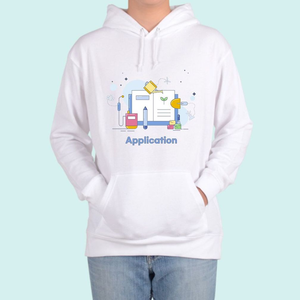 후드티 남여공용 세상 모든 어플리케이션 sixteen 그림
