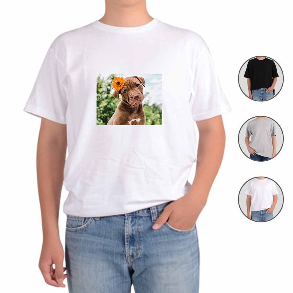 반팔티 남여공용 반려동물 강아지 댕댕이 애완동물 실물 nine