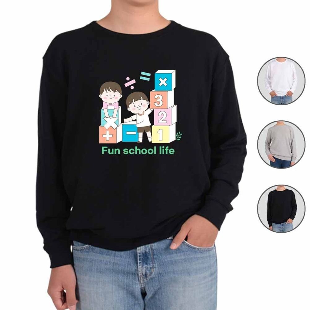 맨투맨 남여공용 우정과 즐거운 학교생활 twentyone