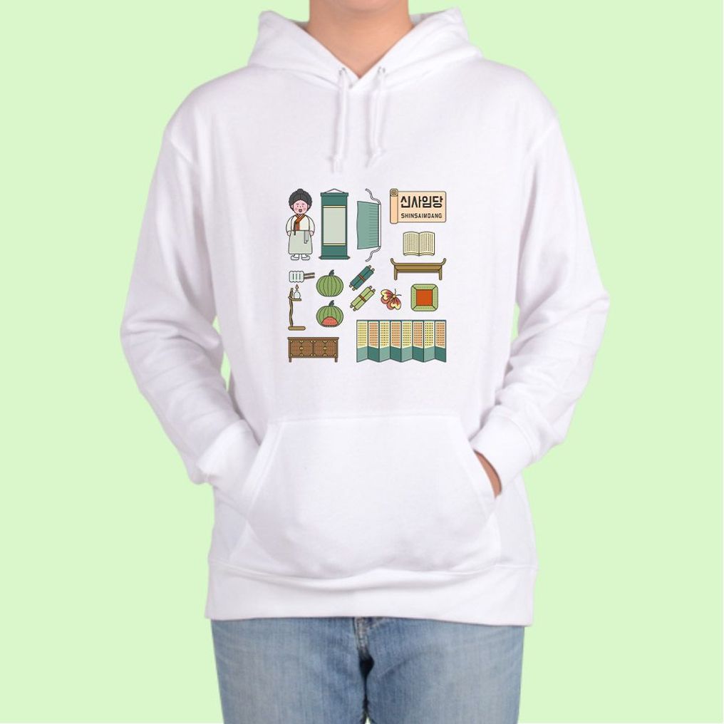 후드티 남여공용 한국의 위인 신사임당