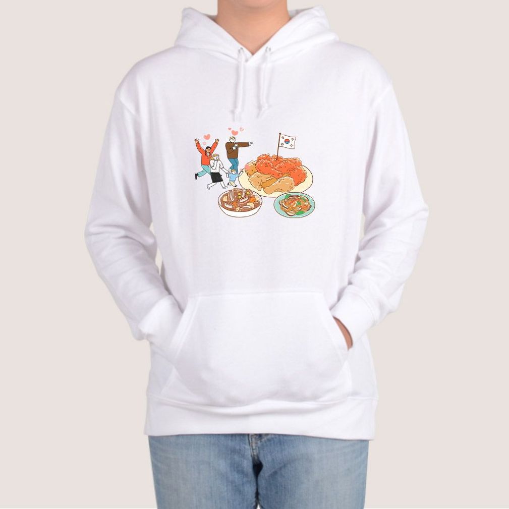 후드티 남여공용 K푸드 세상속으로 가즈아