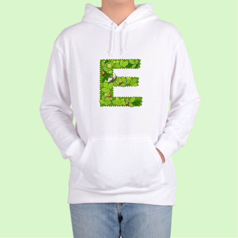 후드티 남여공용 알파벳 이 E