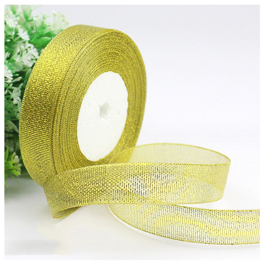 2cm 골드펄 포장 리본끈