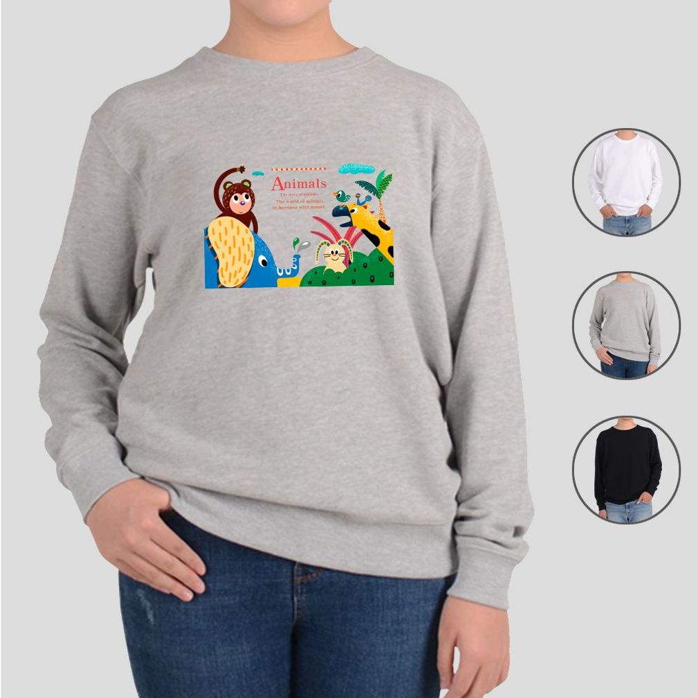 맨투맨 코끼리 원숭이 기린 귀여운 나만의 디자인