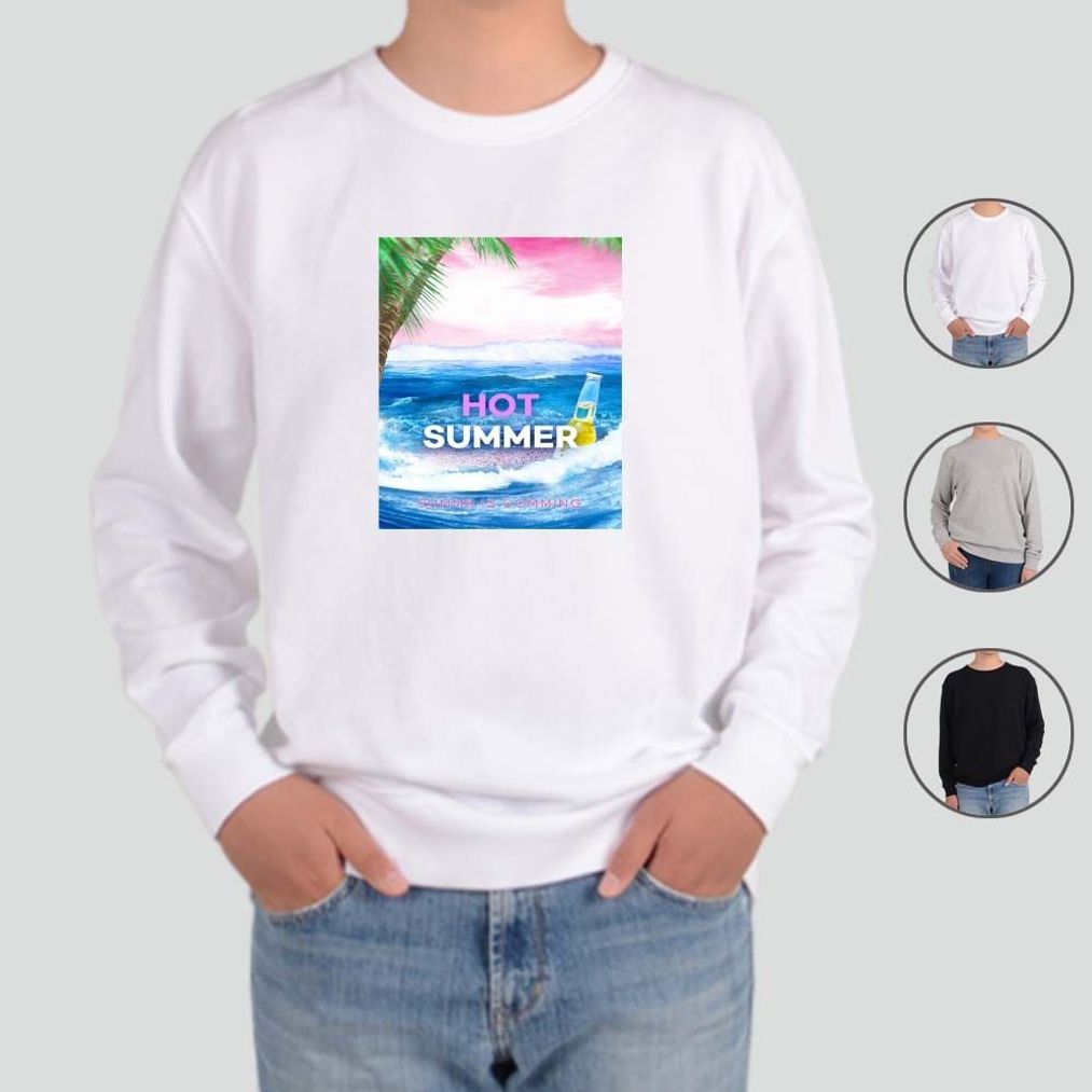 맨투맨 여름휴가 해변 핫썸머 그림 SUMMER1 디자인