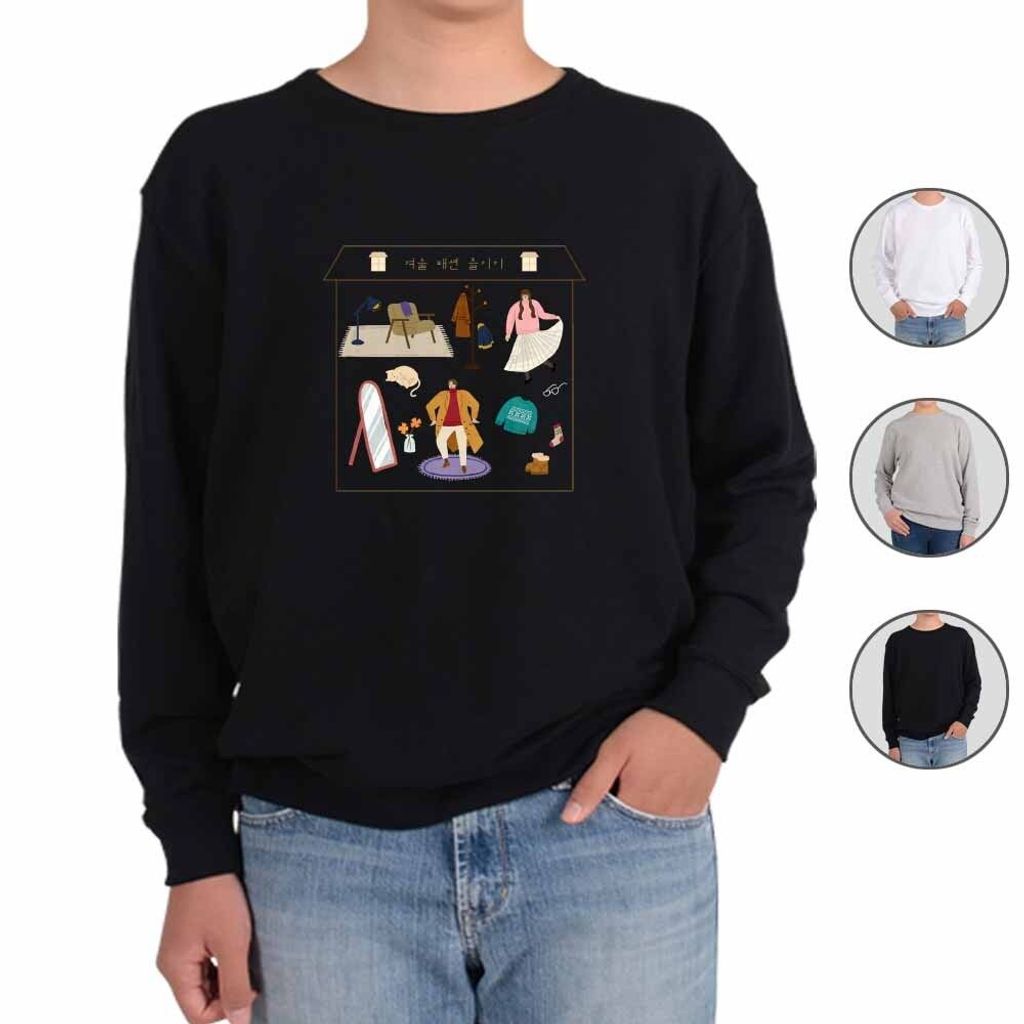 맨투맨 소확행 힐링 라이프스타일 nine 디자인