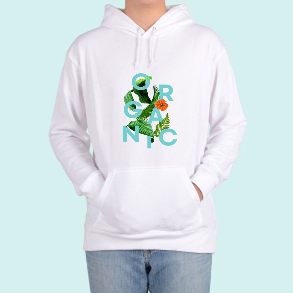 후드티 올가닉 나뭇잎 춤을 디자인