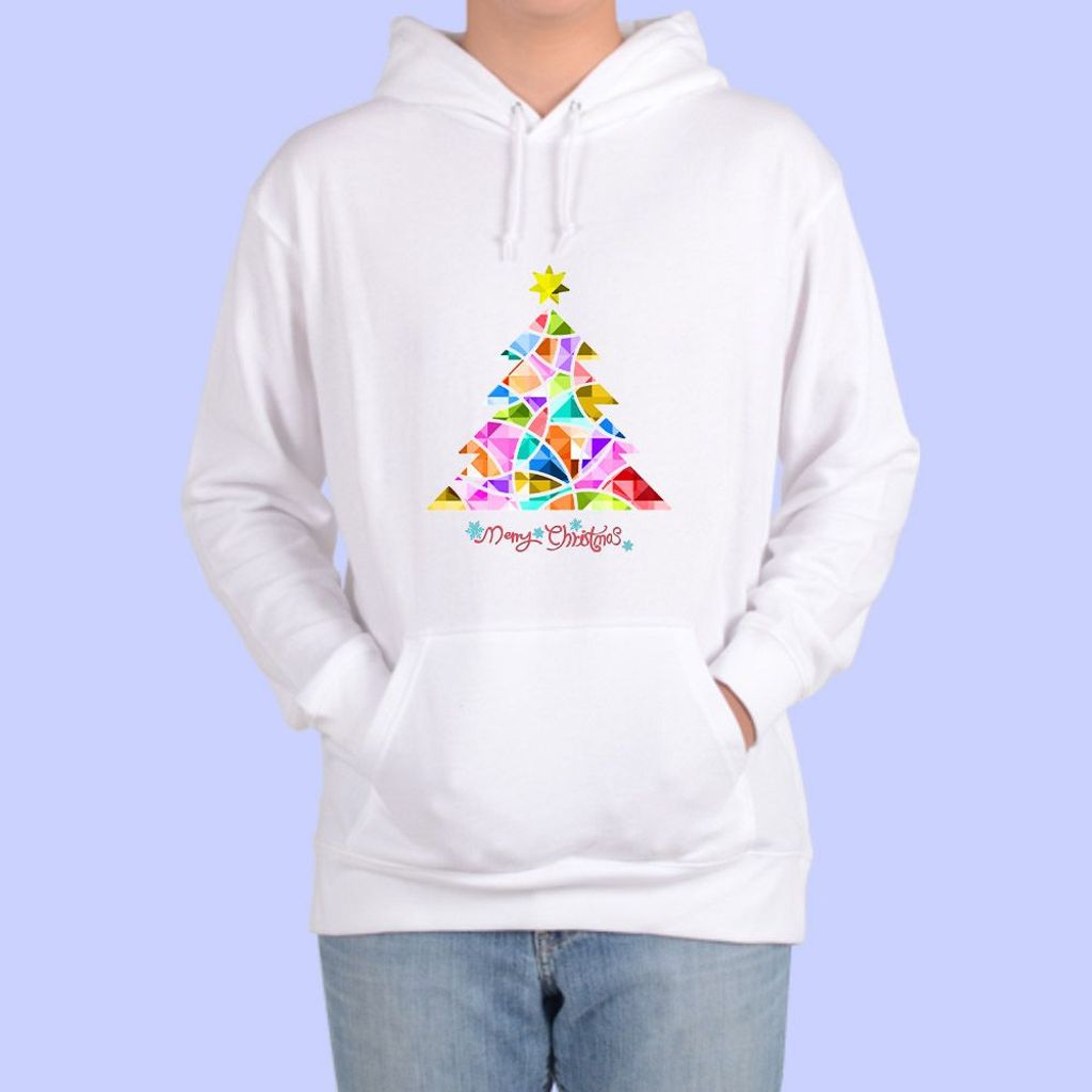 후드티 메리 산타 트리 디자인