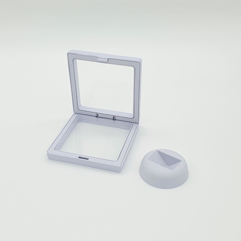 PE필름 악세사리 액자 케이스 화이트 9x9 피규어장식