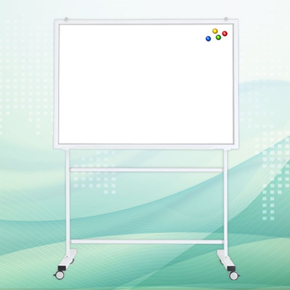 단면이동식 자석 화이트보드 Set(white) 90x180