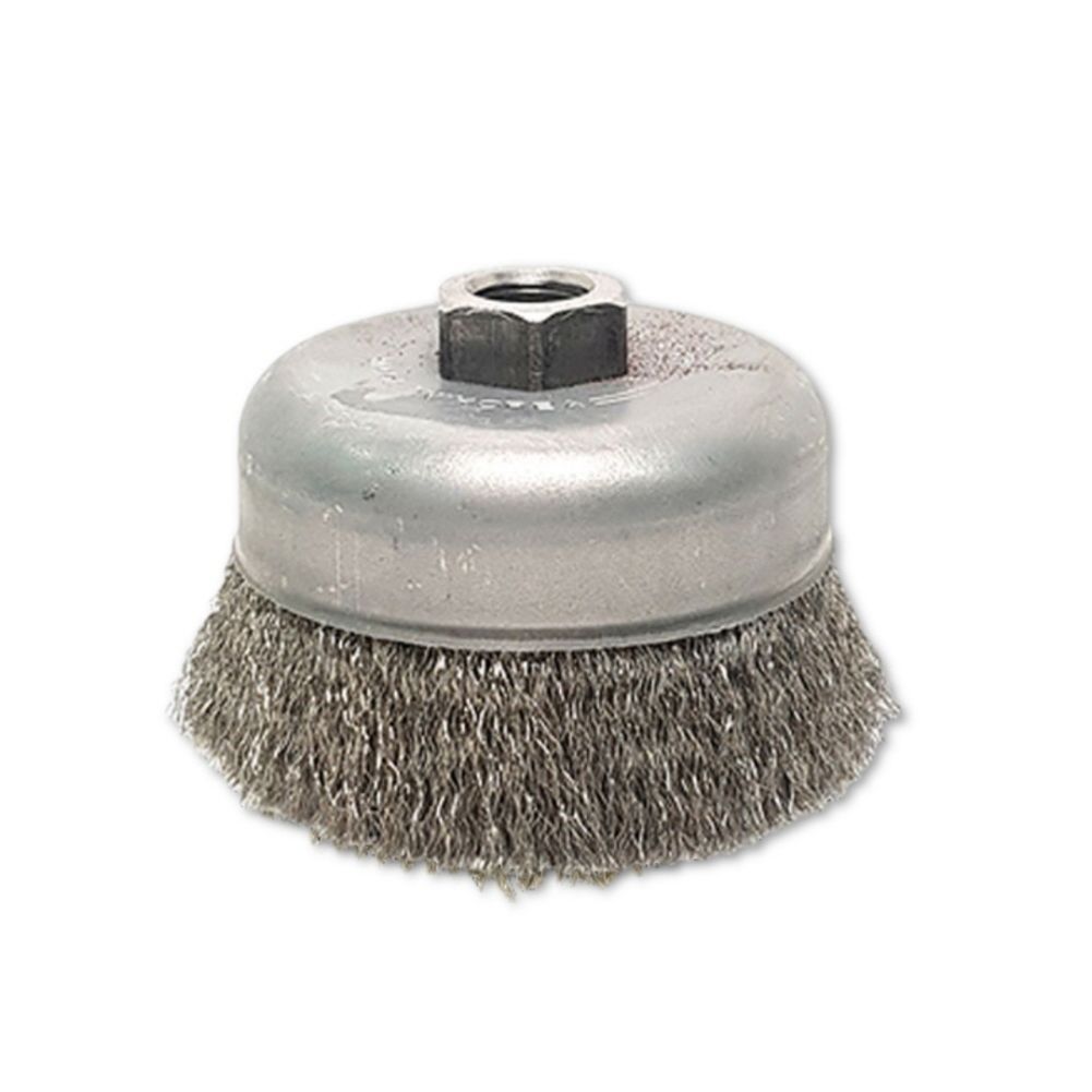 4인치 그라인더용 와이어 컵브러쉬 스텐 고운날