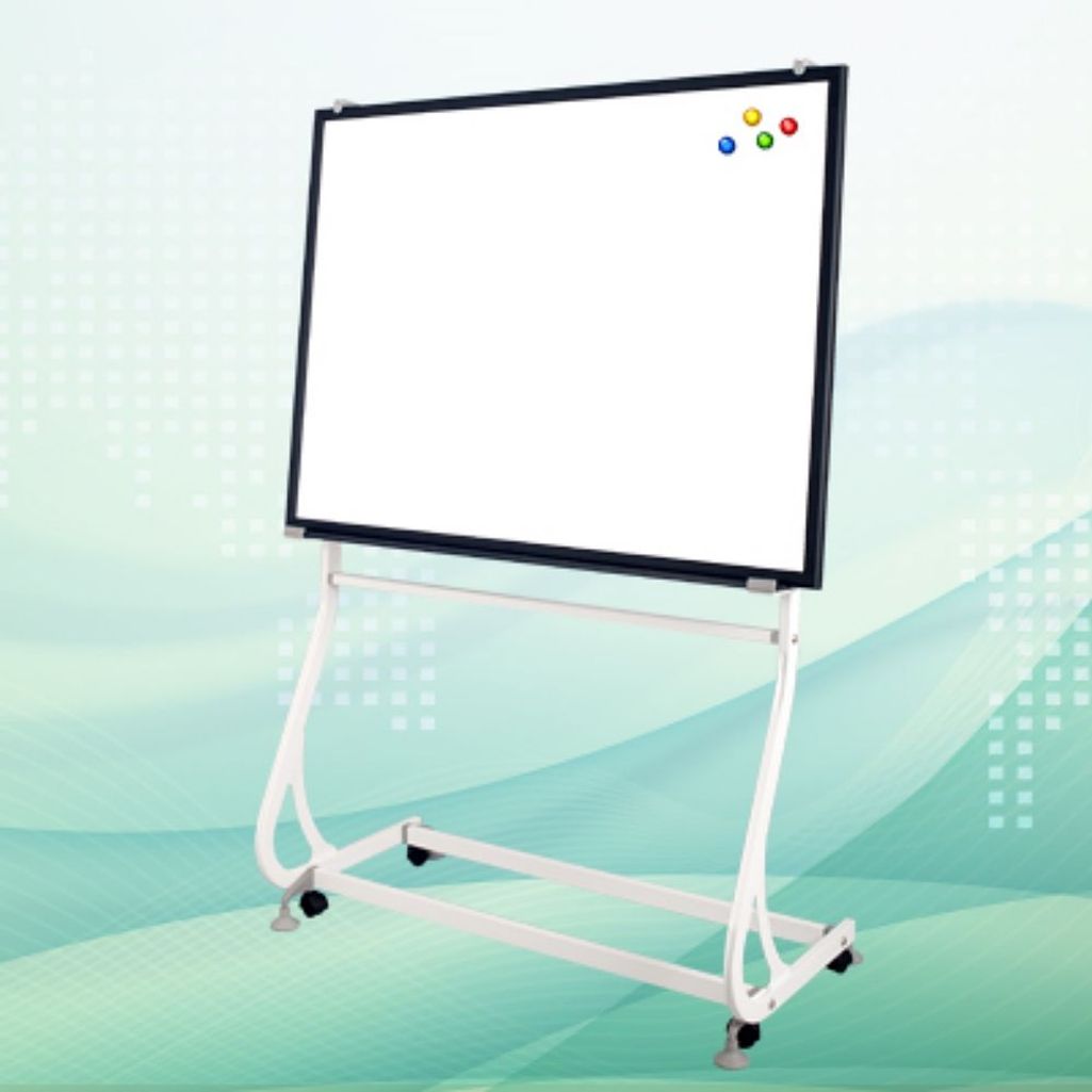 S 이동 유광법랑자석 화이트보드 Set(블랙) 90x120cm