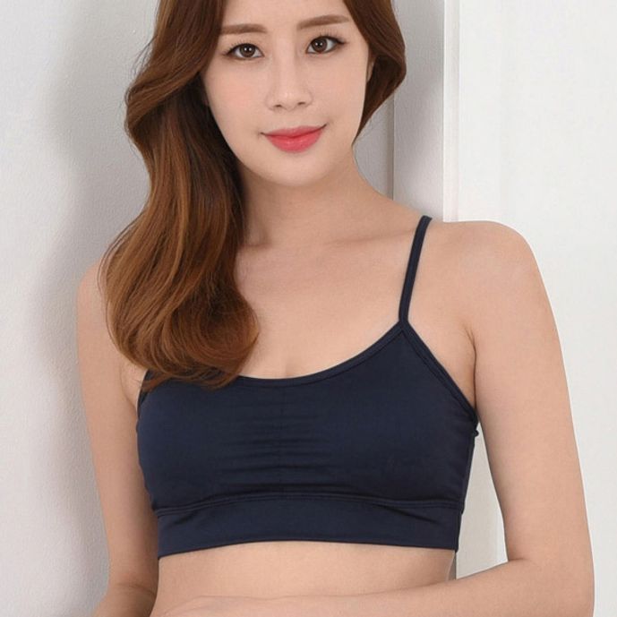 (피엔알) 캡내장 스포츠 에어로쿨 기능성 엑스자 끈브라탑