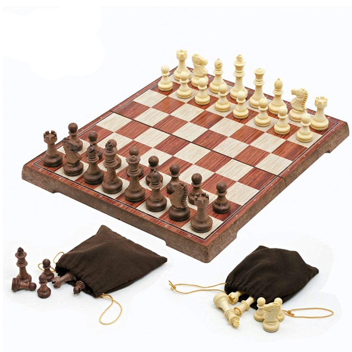 휴대용 접이식 자석 체스 체스판 보드게임 M