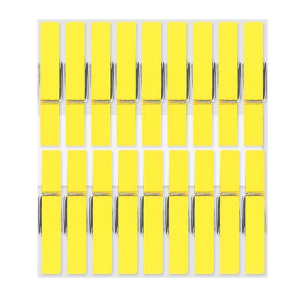 유니아트 (우드) 1500 나무집게 (대) (노랑)