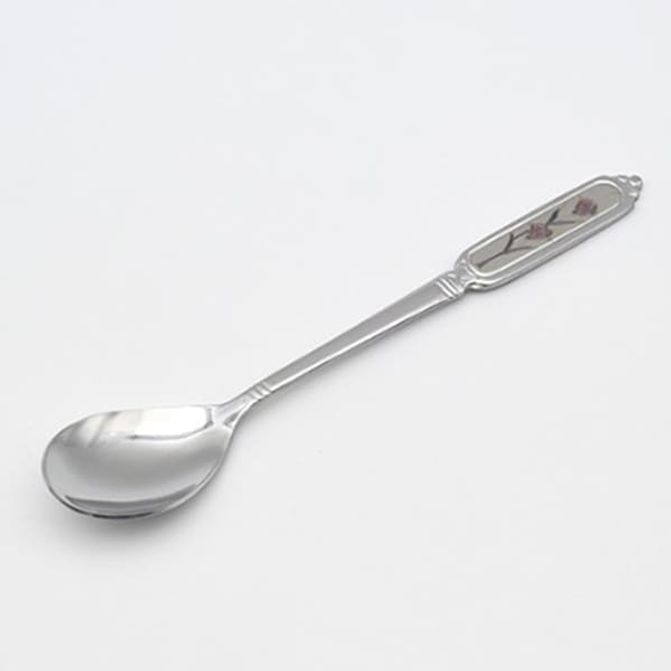 카네이션 티스푼 커피 수저 푸딩 디저트 스푼 1p
