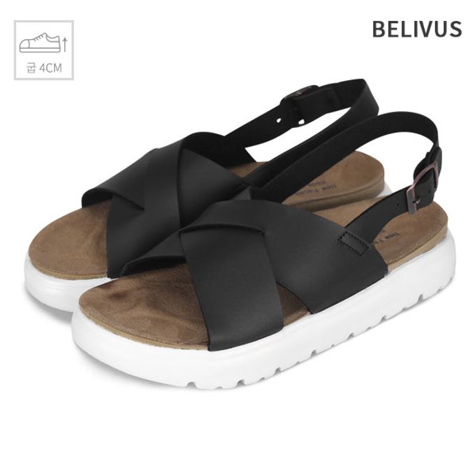 빌리버스 남성 스트랩 샌들 여름 키높이 패션 신발 BH650