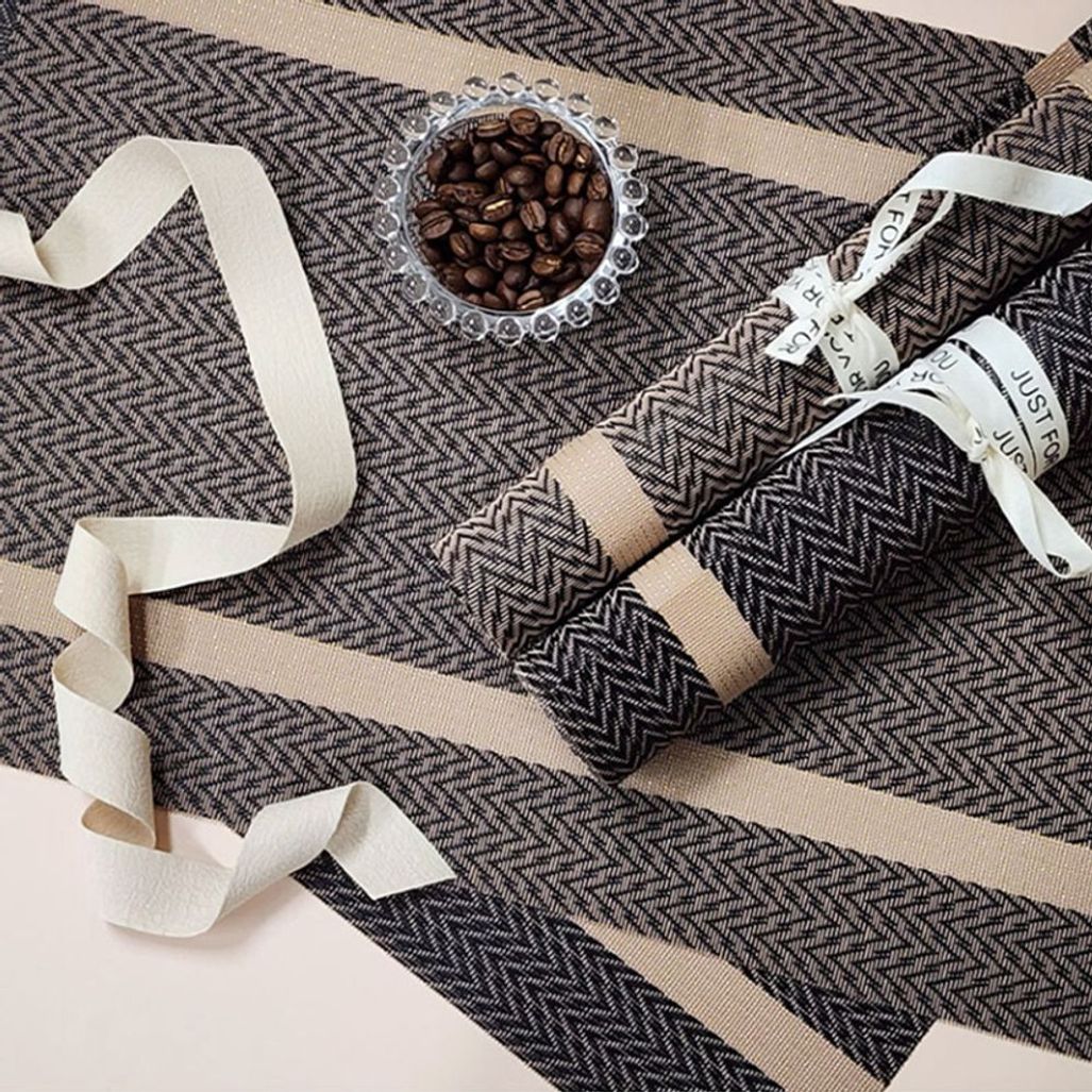 테이블매트 식탁 주방 PVC 식탁보 매트 브라운