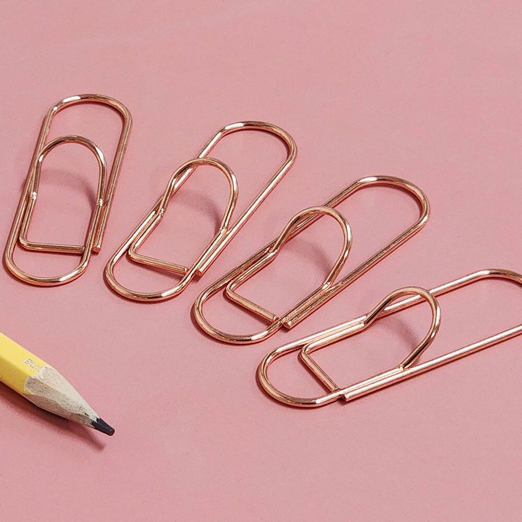 다이어리볼펜꽂이 부착식 펜꽂이 로즈골드