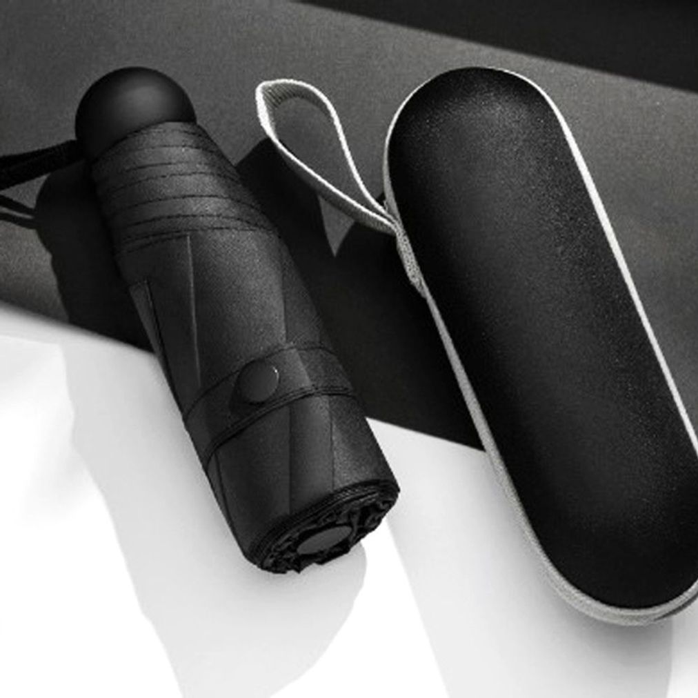 초소형 양산 미니 5단 가벼운 양산 블랙