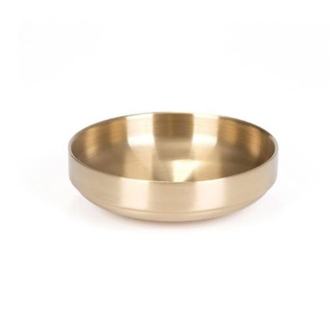 금상 티타늄 반찬 그릇 찬기 이중 접시 중 11.5cm
