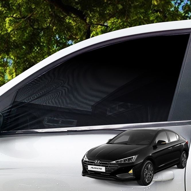 더뉴아반떼AD 모기방충망 캠핑 차박 햇빛가리개