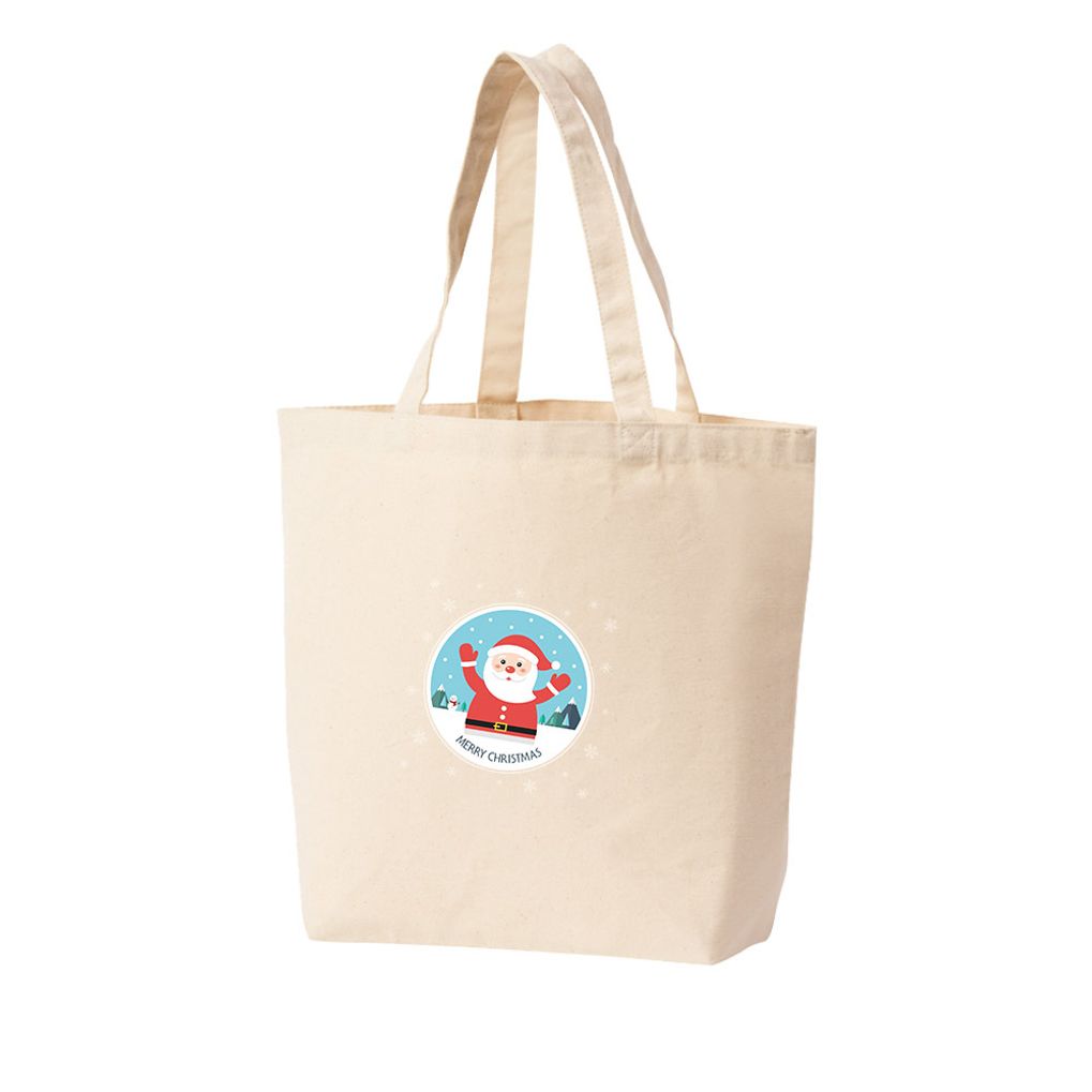 에코백 산타할아버지 겨울 크리스마스 산타클로스 빨간모자 겨울눈