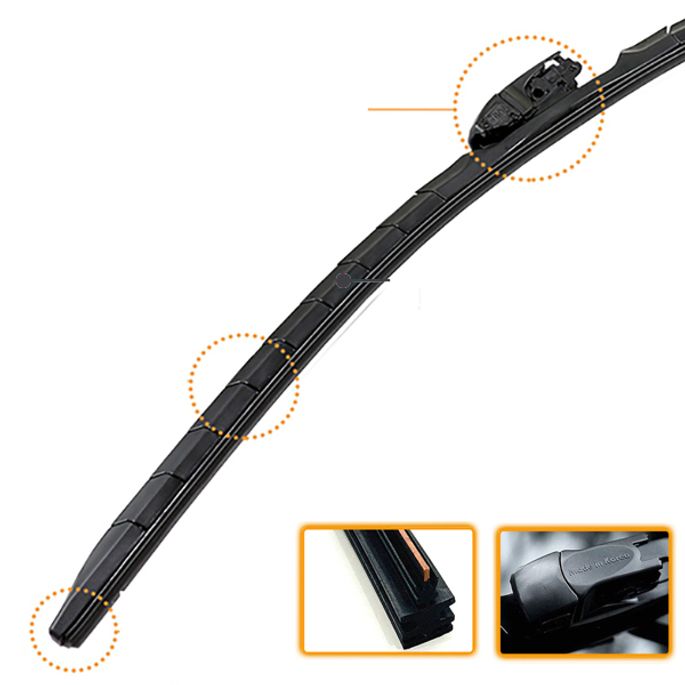 리오 99.11~05.04 국산 X실리콘 와이퍼앞유리2p세트