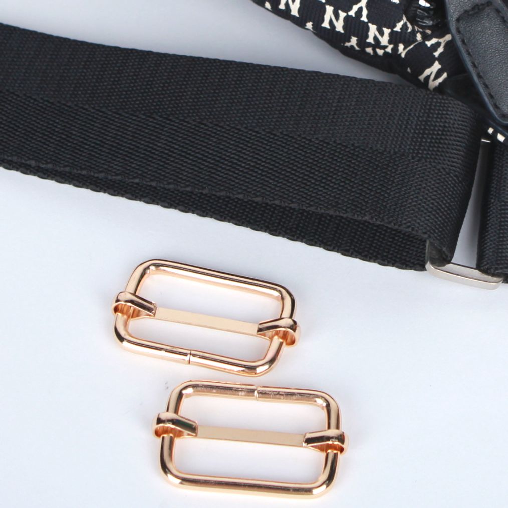 가방끈 부자재 끈조절 클립 골드 32mm 2P