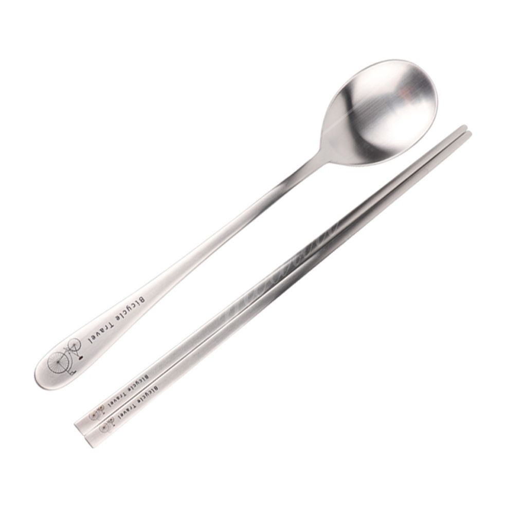 테이블아트 자전거 수저세트 1벌 무광택 숟가락 젓가락