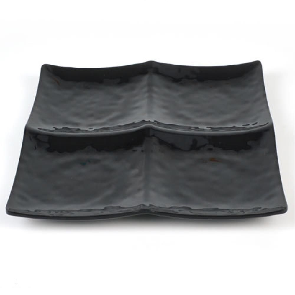 한식 요리 플레이팅 정사각 4칸 반찬 그릇