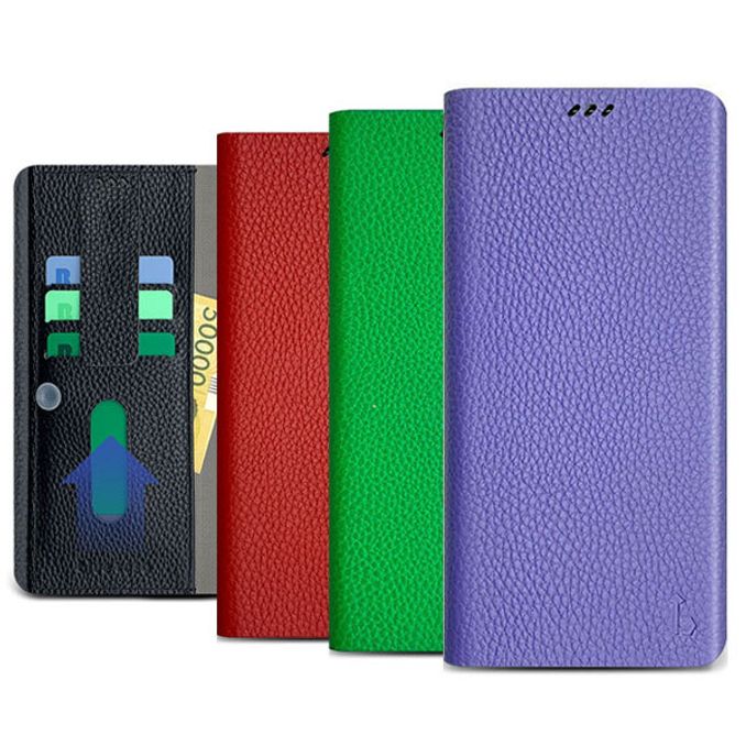 갤럭시 A15 버디3 천연가죽 Bcase플립 케이스