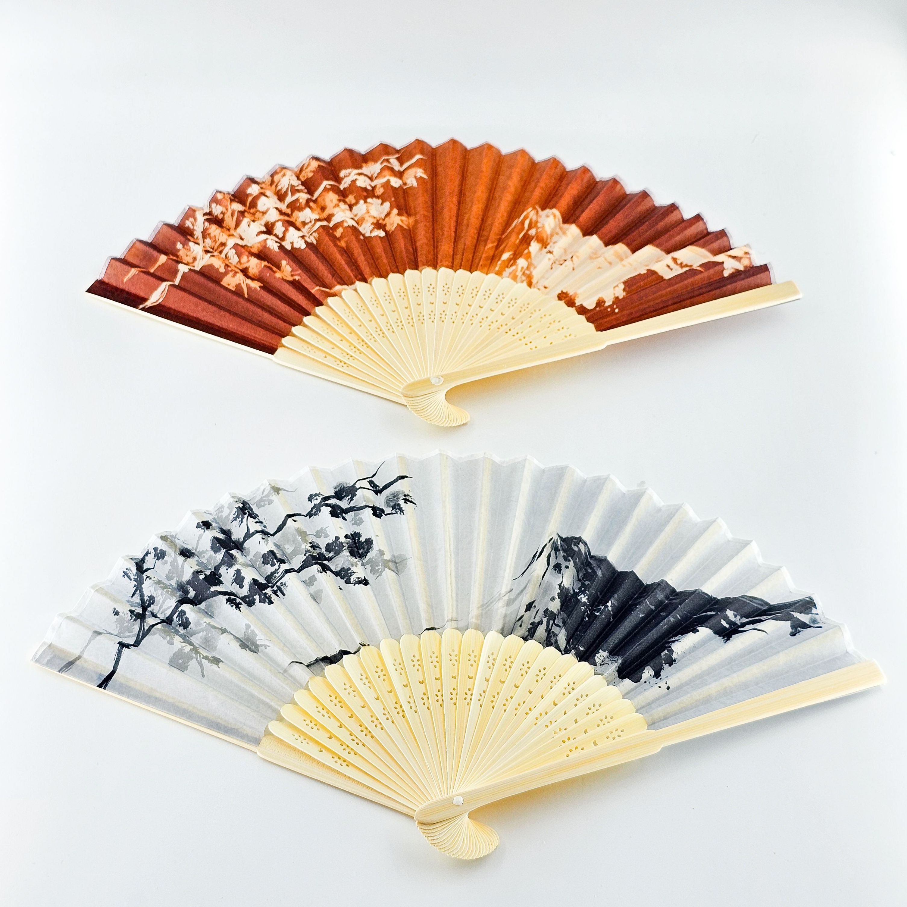 일본풍 접이식 대나무 부채