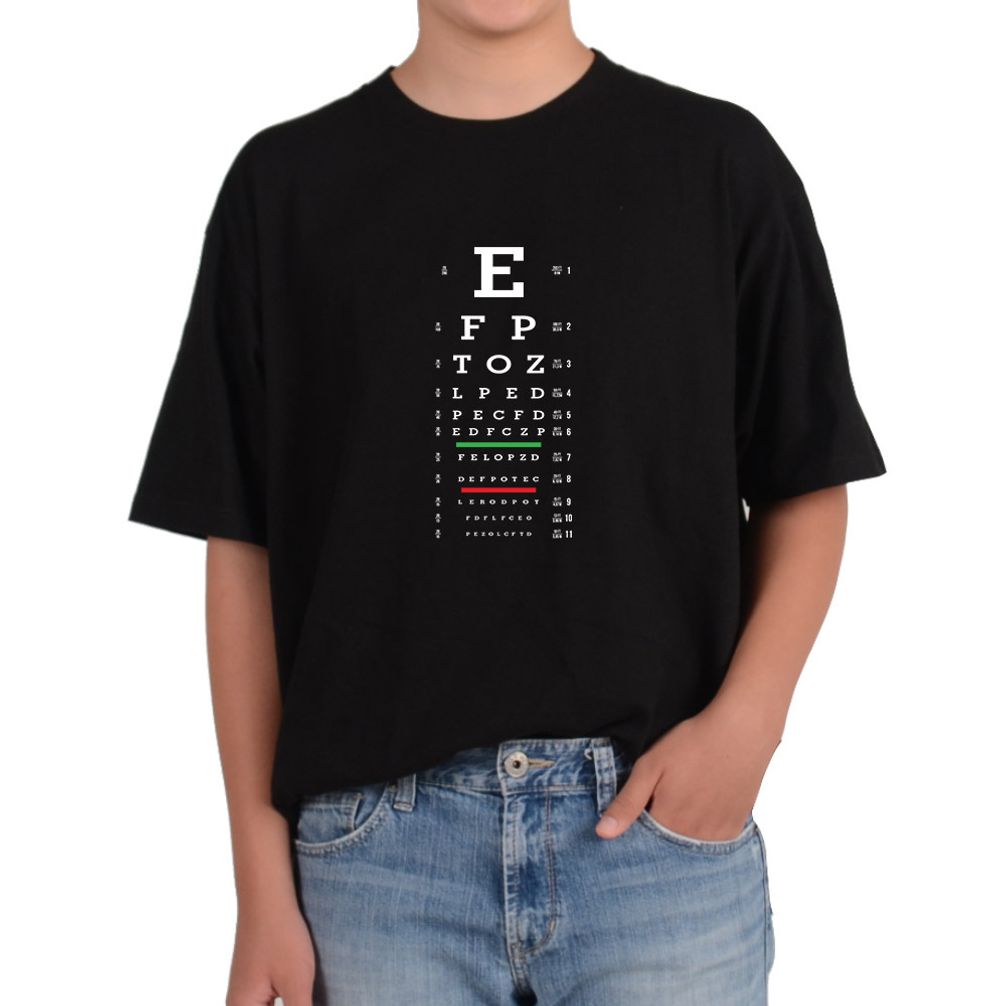 오버핏반팔티 알파벳 시력검사표 안과 시력검사 안경점 소중한 눈 EYE 헐 영어 몰라