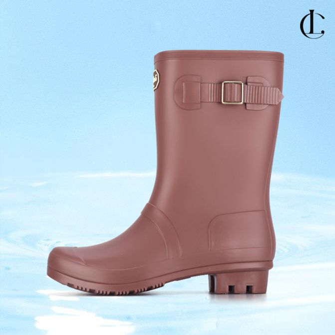 엘케이트 여자 레인부츠 장마 고무 방수 미들기장 여름 장화 TS579