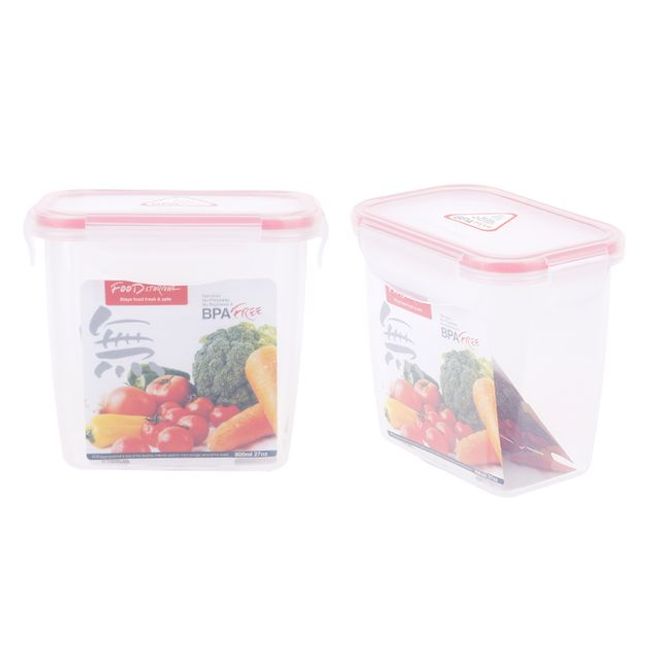 국산 직사각 냉장고 정리 밀폐 용기 반찬 통 800ml