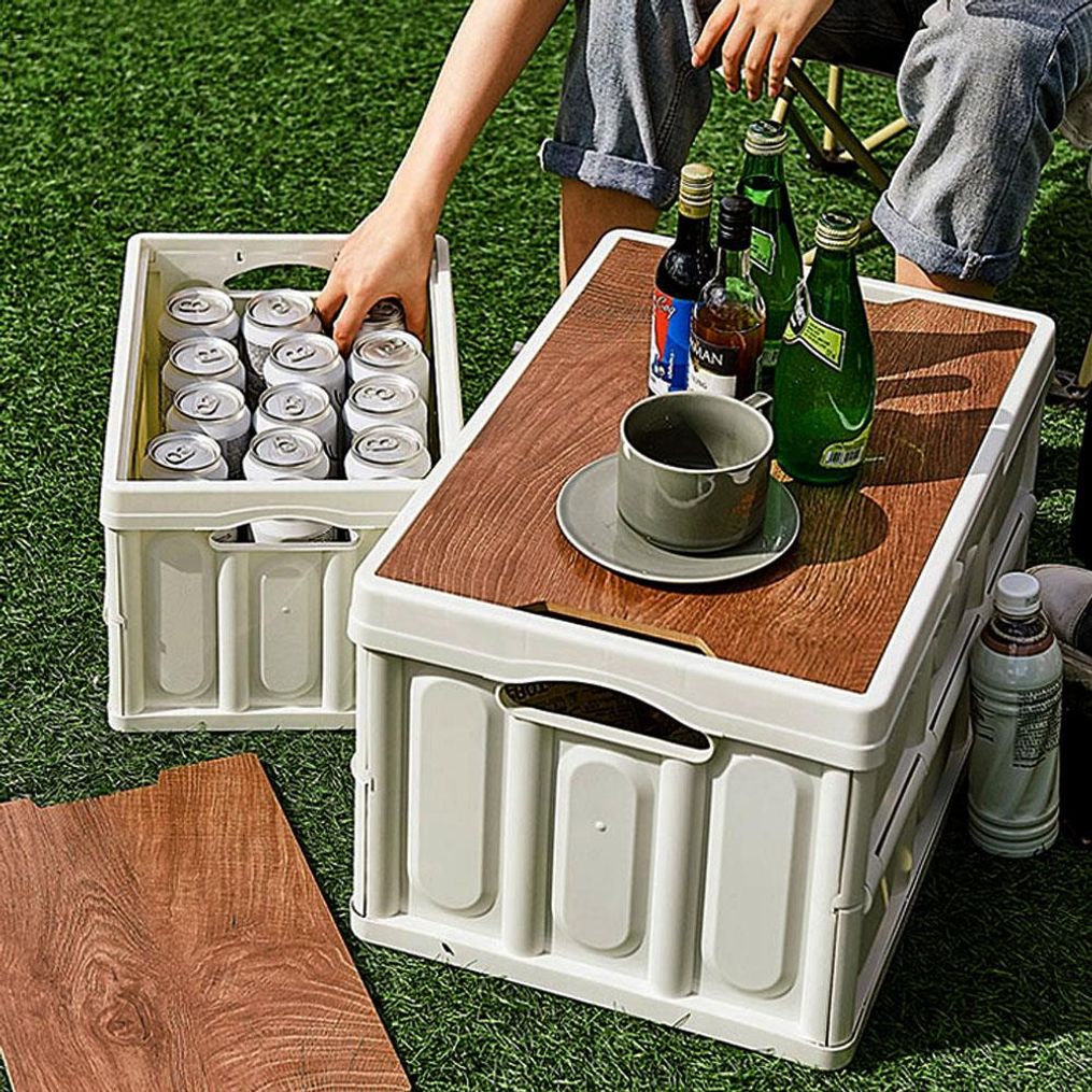 다용도 폴딩 이동식 수납박스 대형 소품정리 정리걸이