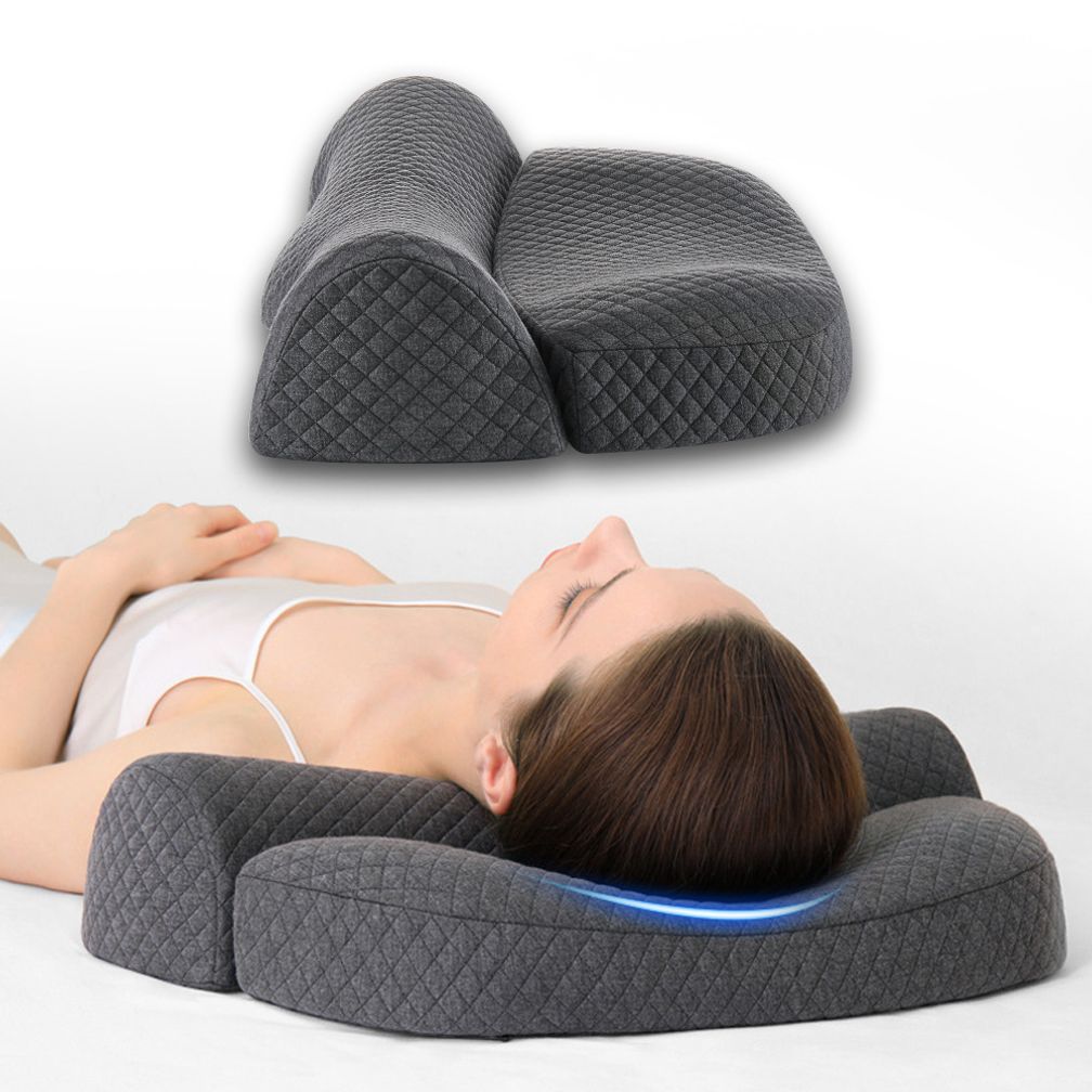 어깨 편한 메모리폼 베개 경추 목 디스크 필로우 낮잠