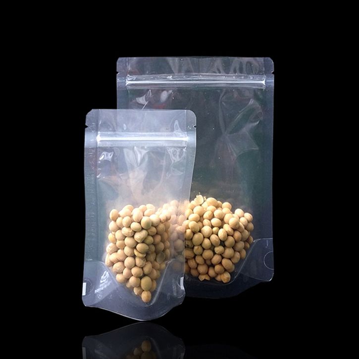 투명 PET 지퍼스탠드 봉투 15X22cm 밑4cm 200매