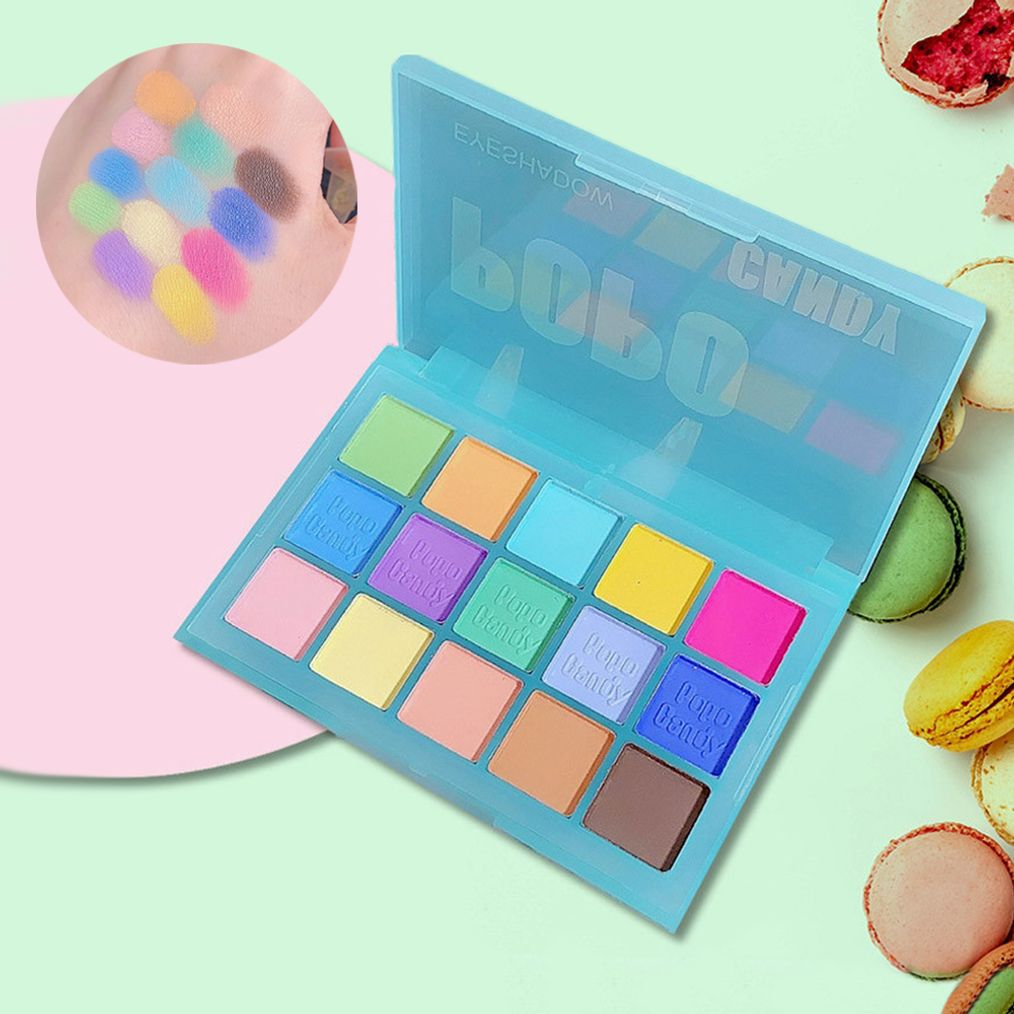 네일아트 15색 마카롱 압착식 그라데이션 네일파우더