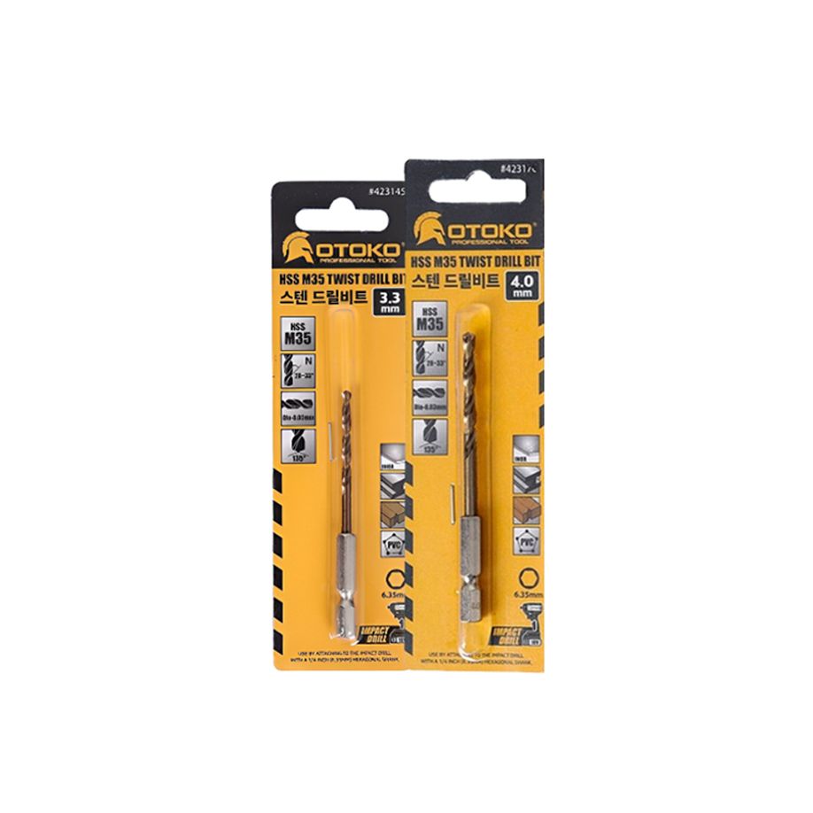 스텐기리 드릴날 전동공구 HSS M35 드릴비트 3.5mm