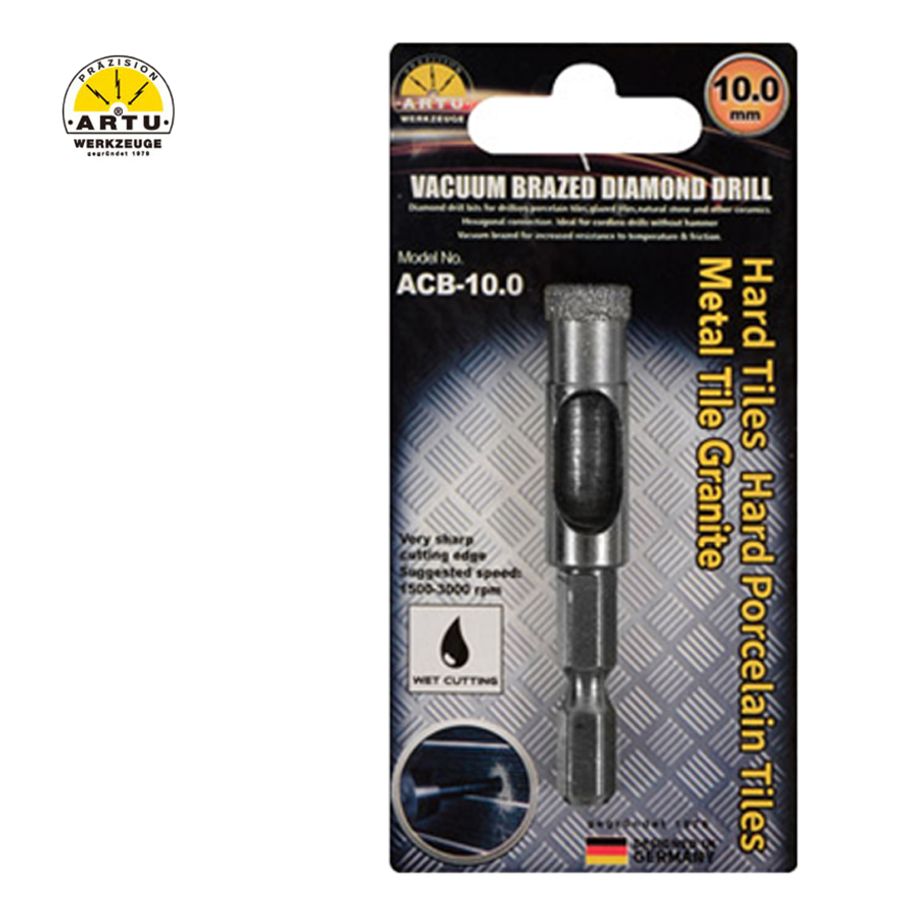 유리드릴비트 타일기리 석재 습식 융착코아비트 10.0mm