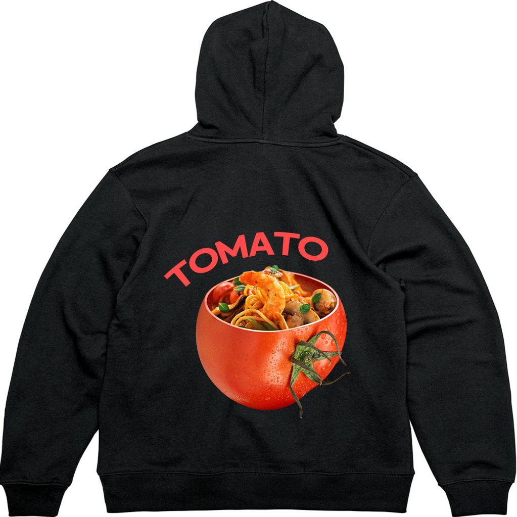 후드집업 전사이즈 뒷면 프린트티셔츠 토마토 파스타 같이