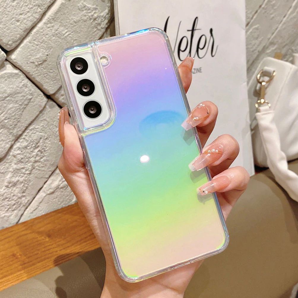갤럭시S22플러스 케이스 오로라 그라데이션 하드 S906