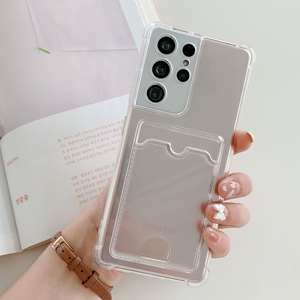 갤럭시A53 5G 케이스 투명 사각 카드 젤리 A536